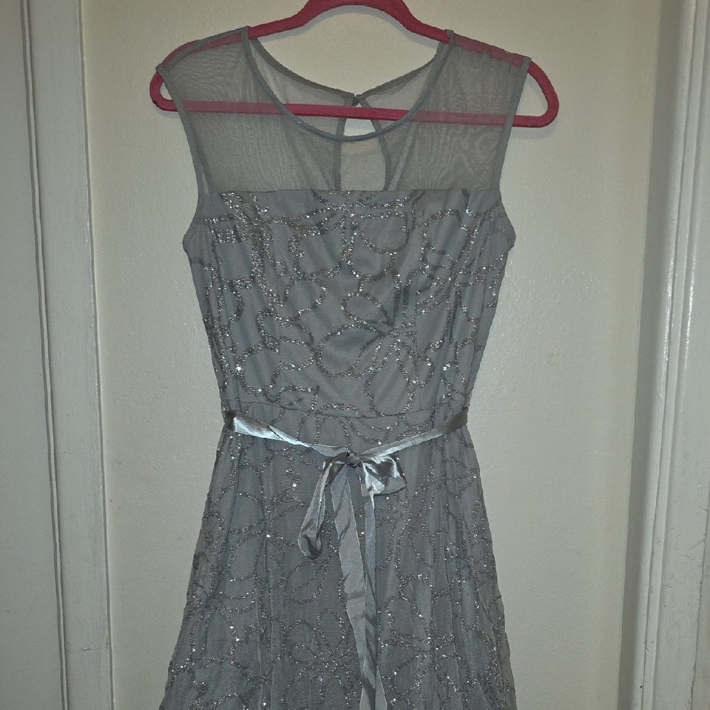 Chic Silver Sleeveless Kids Dress